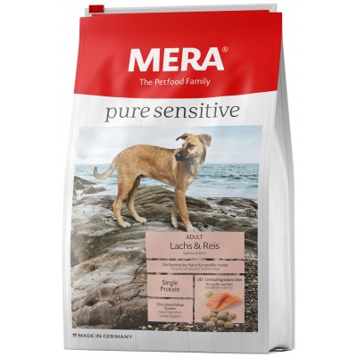 Корм для собак с лососем и рисом Mera Pure Sensitive Adult Lachs & Reis 4 кг