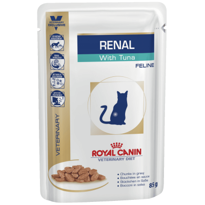 Пауч для кошек при почечной недостаточности 85 г Royal Canin Renal Тунец