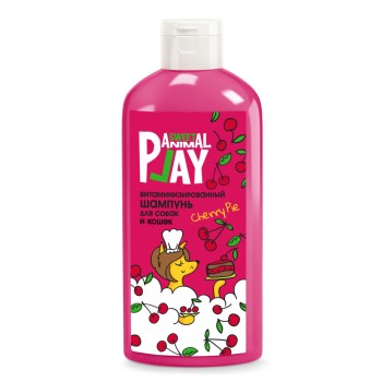 Animal Play Sweet шампунь для собак и кошек витаминизированный, с ароматом Вишневый пай -...