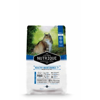 Vitalcan Nutrique Cat Healthy Mant +7 сухой корм для пожилых кошек с индейкой -...