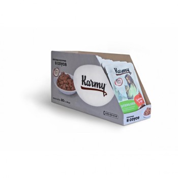 Karmy Sterilized влажный корм для стерилизованных кошек и кастрированных котов старше 1 года с...