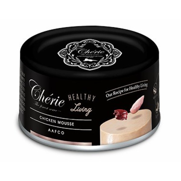 Pettric Cherie Healthy Living влажный корм для взрослых кошек мусс из курицы, в консервах - 80 г х 24 шт