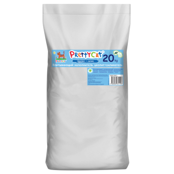 PrettyCat Naturel наполнитель впитывающий для кошачьего туалета, с ароматом алоэ - 20 кг