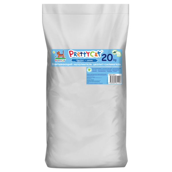 PrettyCat Naturel наполнитель впитывающий для кошачьего туалета, с ароматом алоэ - 20 кг