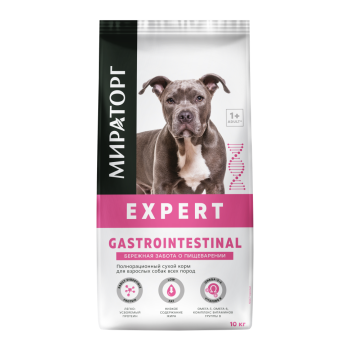 Мираторг Expert сухой корм для взрослых собак всех пород, бережная забота о пищеварении -...