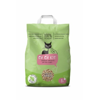 СиСиКэт наполнитель впитывающий древесный для туалета кошек - 8 л