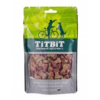 TiTBiT косточки мясные для собак с индейкой и ягненком - 145 г