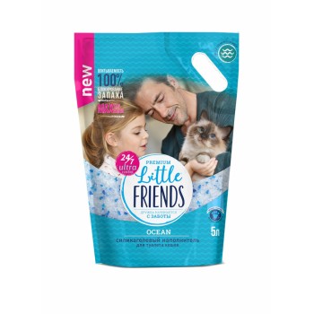 Little Friends Ocean наполнитель силикагелевый для туалета кошек - 5 л