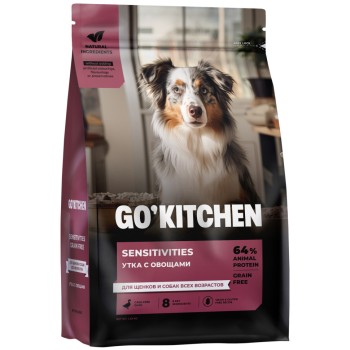 Go' Kitchen SENSITIVITIES Grain Free сухой беззерновой корм для щенков и собак с чувствительным...