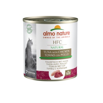 Almo Nature HFC Natural Tuna and Chicken консервы для взрослых кошек с курицей и...