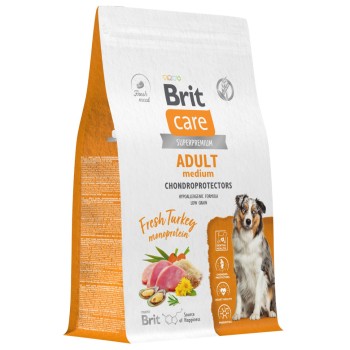 Brit Care Dog Adult M Dental Health сухой корм для взрослых собак средних пород...