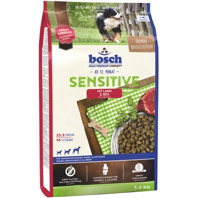 Корм для собак с ягненком и рисом Bosch Sensitive Lamb & Rice 3 кг