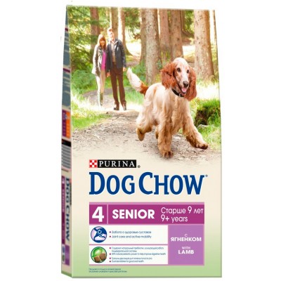 Корм для собак старше 9 лет с ягненком Dog Chow Senior 2,5 кг