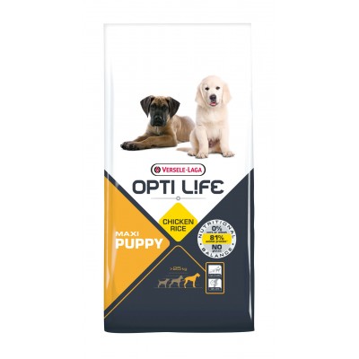 Корм для щенков крупных пород с курицей Opti Life Opti Life Puppy Maxi 12,5 кг