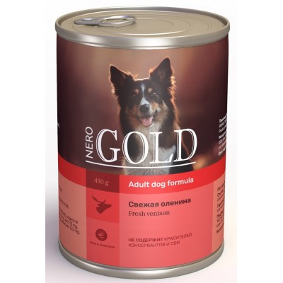 Консервы для собак "Свежая оленина" Nero Gold Venison 810 г