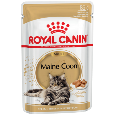 Пауч для кошек породы Мэйн Кун кусочки в соусе Royal Canin Adult Maine Coon 85 г