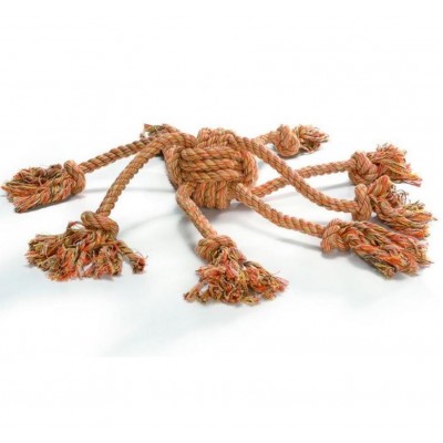 Игрушка для собак, оранж Beeztees Клубок веревочный с канатиками 32 см
