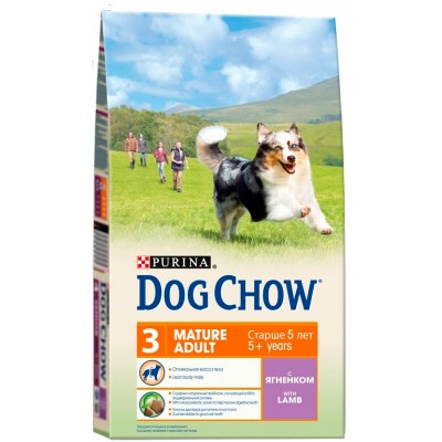 Корм для собак старше 5 лет с ягненком Dog Chow Mature 14 кг