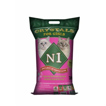 N1 Crystals For Girls наполнитель силикагелевый - 30 л