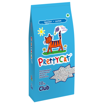 PrettyCat Naturel наполнитель впитывающий для кошачьего туалета, с ароматом лаванды - 10 кг