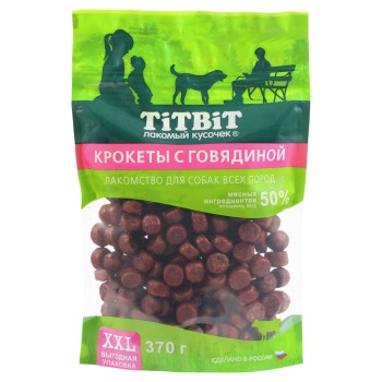 Titbit лакомство для собак крокеты с говядиной - 370 г