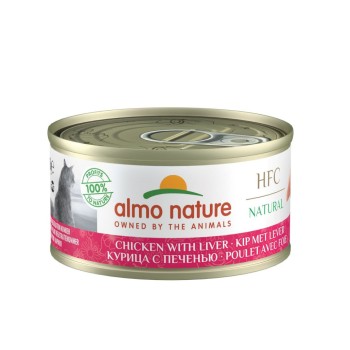 Almo Nature HFC Natural Natural Chicken and Liver консервированный корм для взрослых кошек с...