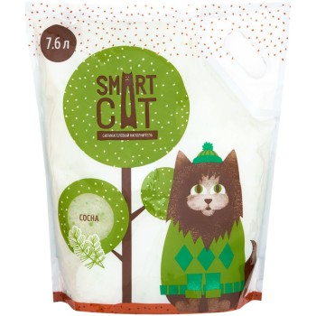 Smart Cat впитывающий силикагелевый наполнитель с ароматом сосны - 7,6 л (3,32 кг)