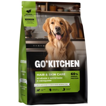 Go' Kitchen SKIN+COAT Care сухой корм для щенков и собак, с ягненком - 5,44...