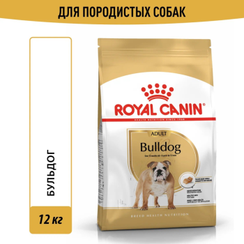 Royal Canin Bulldog Adult сухой корм для взрослых собак породы английский бульдог - 12...