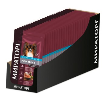 Мираторг Pro Meat влажный корм для взрослых собак мелких пород для здорового пищеварения с...