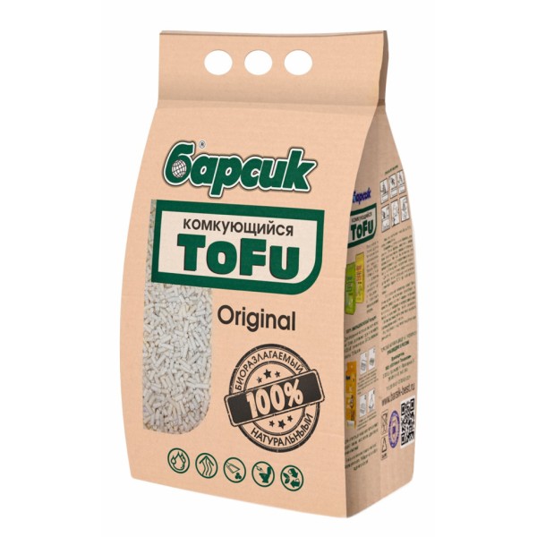 Барсик ToFu Original наполнитель комкующийся - 4,54 л