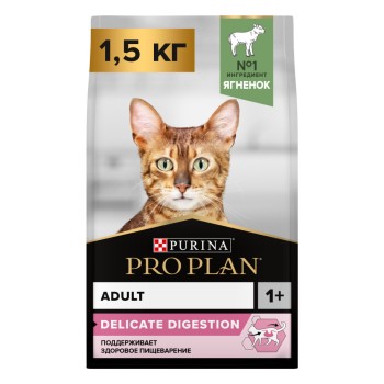 Сухой корм Purina Pro Plan Delicate для кошек с чувствительным пищеварением и привередливых к...