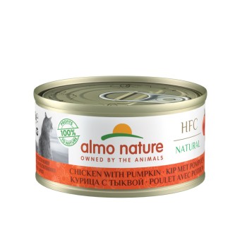 Almo Nature HFC Natural Chicken with Pumpkin консервированный корм для взрослых кошек с цельными...