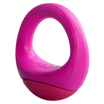Игрушка для собак кольцо-неваляшка, малое/среднее Rogz Pop-Upz розовый