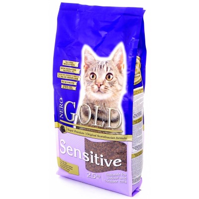 Корм для кошек с чувствительным пищеворением на ягненке Nero Gold Cat Adult Sensitive 2,5 кг