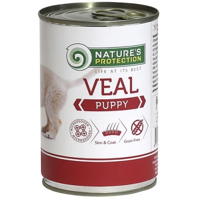 Консервы для щенков с телятиной Nature's Protection Puppy Veal 400 г