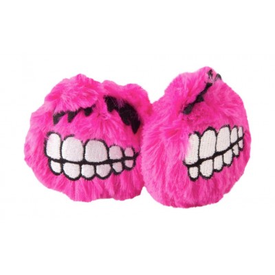 Игрушка для кошек плюшевые мячики с кошачьей мятой, 2 шт Rogz Fluffy Grinz розовый