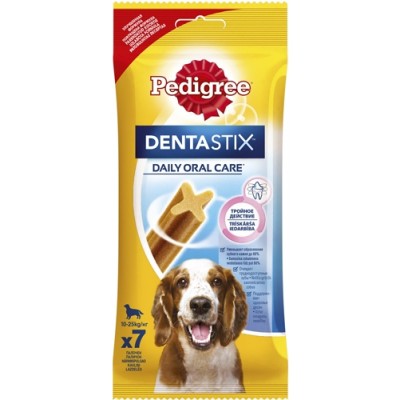 Пластинки для снятия зубного камня у средних и крупных собак Pedigree Denta Stix 180 г