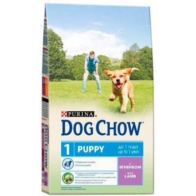 Корм для щенков с ягненком Dog Chow Puppy & Junior Lamb 2,5 кг