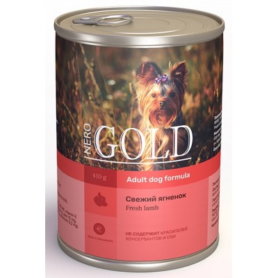 Консервы для собак "Свежий ягненок" Nero Gold Lamb 810 г