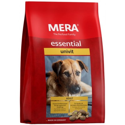 Корм для взрослых собак с нормальным уровнем активности Mera Essential Univit 1 кг