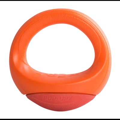 Игрушка для собак кольцо-неваляшка, малое/среднее Rogz Pop-Upz оранжевый