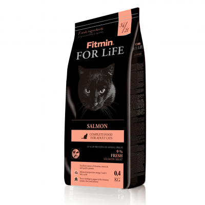 Корм для кошек с лососем Fitmin Cat For Life Salmon 400 г