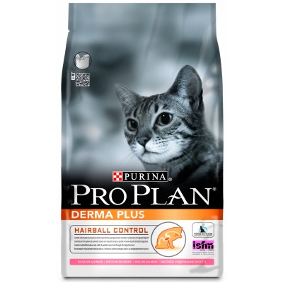 Корм для кошек с чувствительной кожей на лососе Purina Pro Plan Derma Plus 1,5 кг
