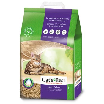 Cats Best Smart Pellets наполнитель древесный комкующийся для кошачьих туалетов - 20 л (10...