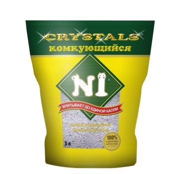 Наполнитель N1 комкующийся для кошачьего туалета 5 л