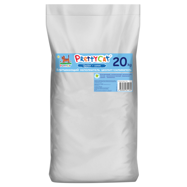 PrettyCat Naturel наполнитель впитывающий для кошачьего туалета, без аромата - 20 кг