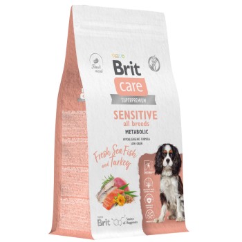 Brit Care Dog Adult Sensitive Metabolic сухой корм для взрослых собак, с морской рыбой...