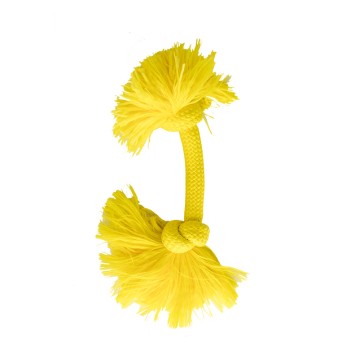 Playology DRI-TECH ROPE жевательный канат для собак с ароматом курицы, средний, желтый