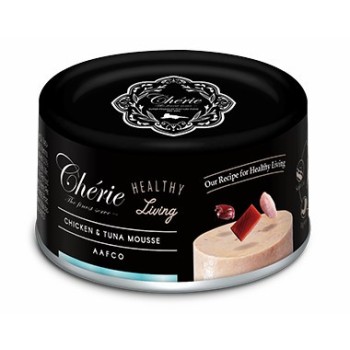 Pettric Cherie Healthy Living влажный корм для взрослых кошек мусс из курицы и тунца,...